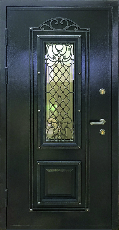 Дверь металлическая Вента-3, вид с внешней стороны