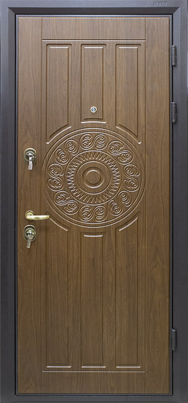 Дверь металлическая М-65, вид с внешней стороны