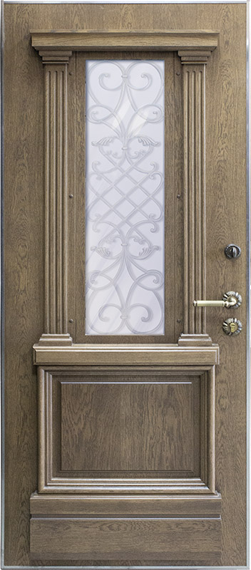 Дверь металлическая Вента-3/4, вид с внутренней стороны