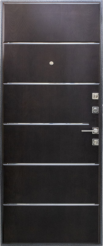 Дверь металлическая Вента-1, вид с внутренней стороны
