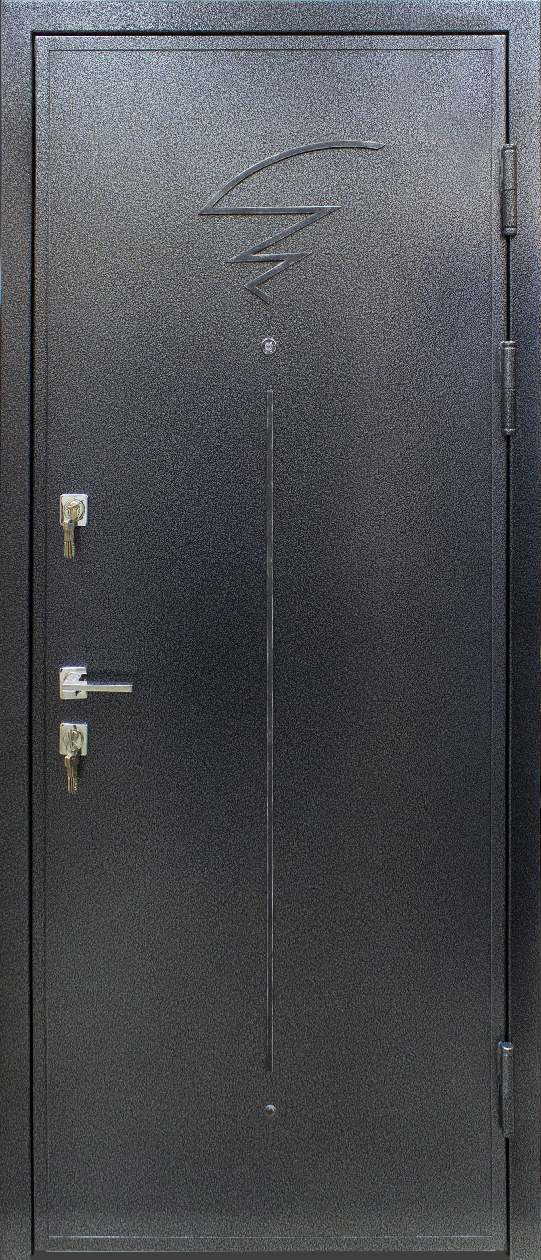 Дверь металлическая Вента-1, вид с внешней стороны