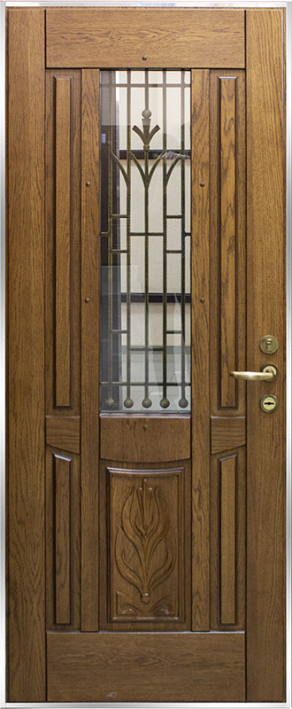 Дверь металлическая Вента-4, вид с внутренней стороны